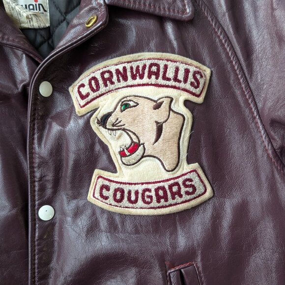 Cornwallis Cougars Hockey Jacket (Royal Canadian Navy) *Vintage* - Picture 2 of 9